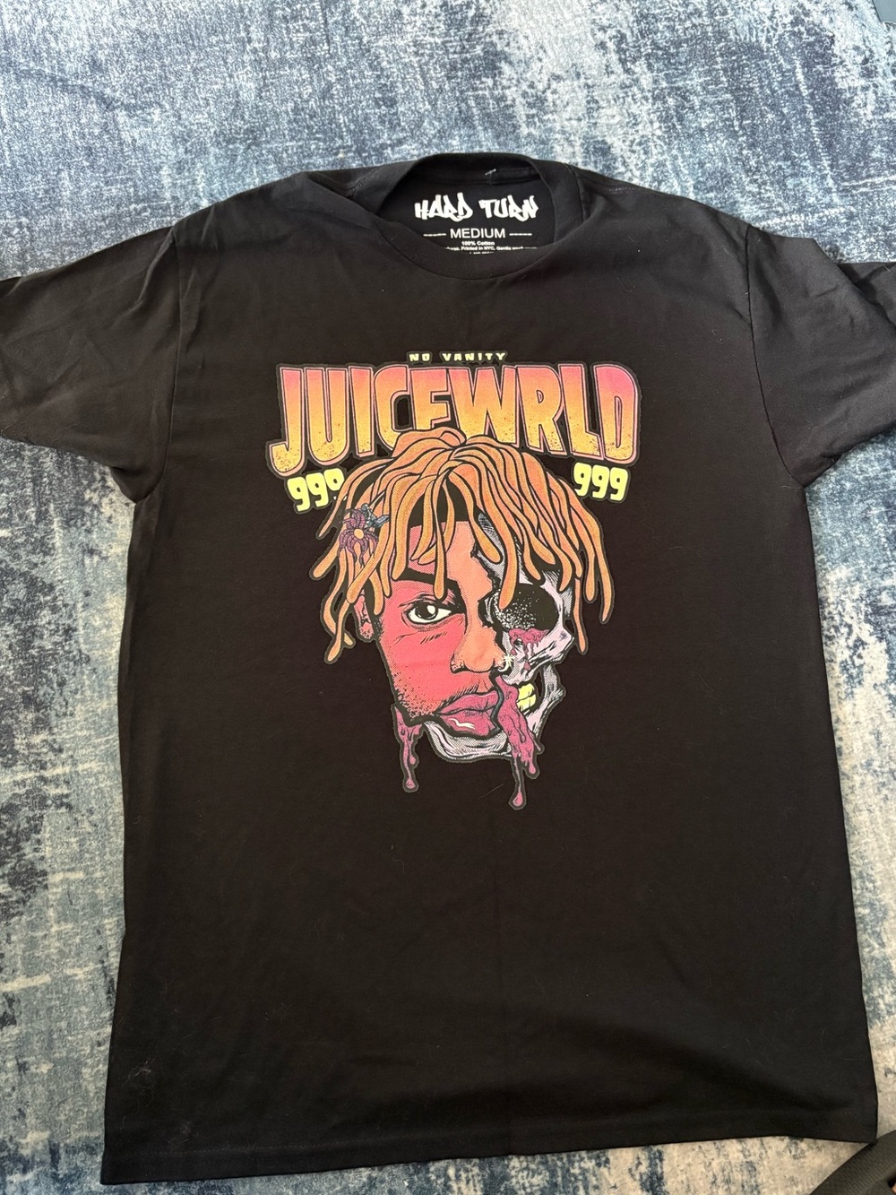 Juice WRLD 999 Graphic Tee Shirt Black Size Medium
